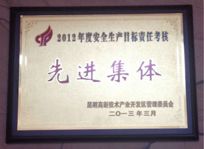 2013年，2012年度安全生產目標責任考核先進集體.jpg